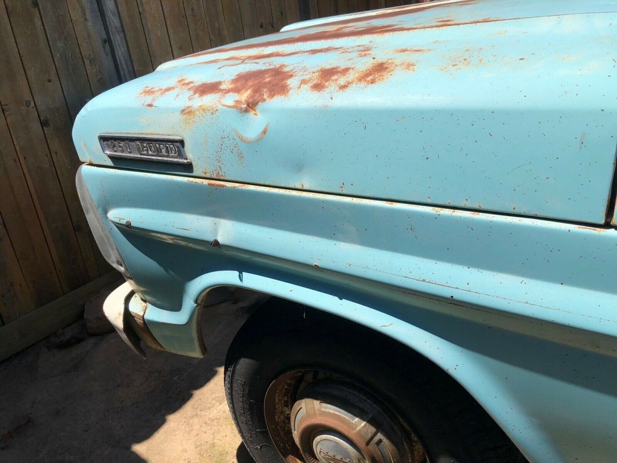 1967 Powder Blue Ford F-100 Standard Cab Pickup