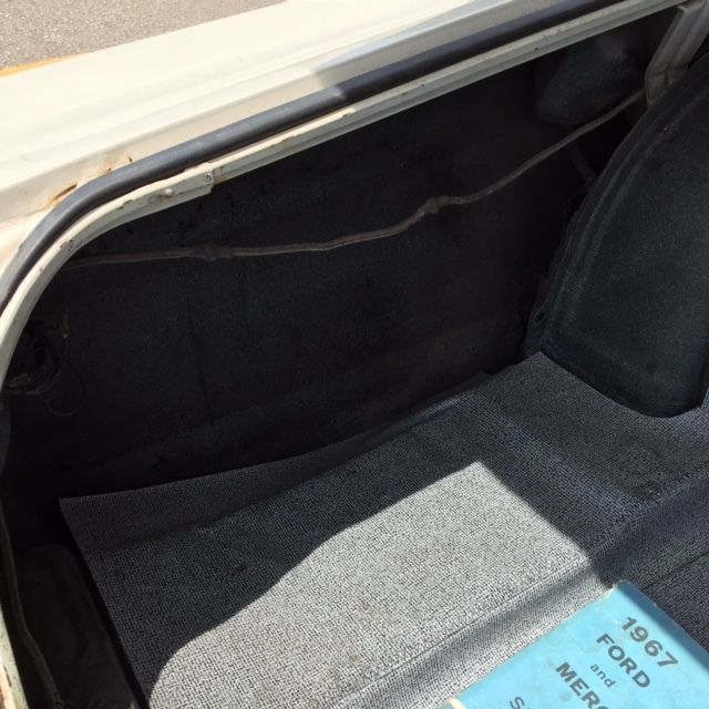 1967 White Ford Galaxie Convertible