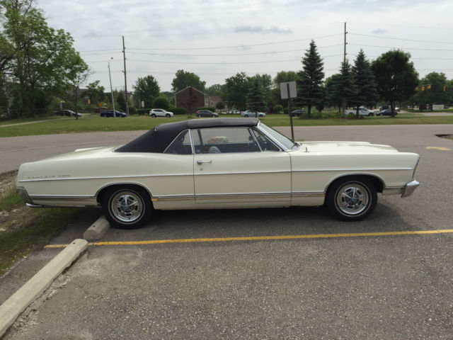 1967 White Ford Galaxie Convertible