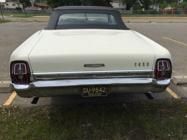 1967 White Ford Galaxie Convertible