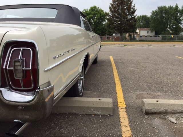 1967 White Ford Galaxie Convertible
