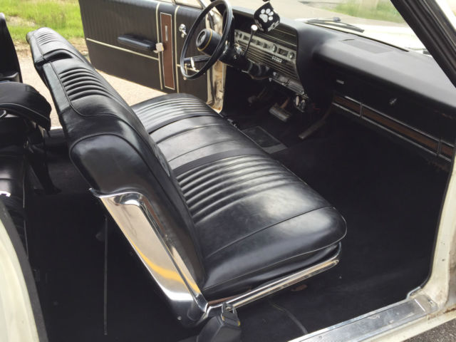 1967 White Ford Galaxie Convertible