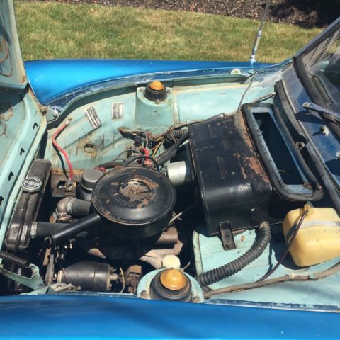 1967 Blue Ford Anglia Sedan