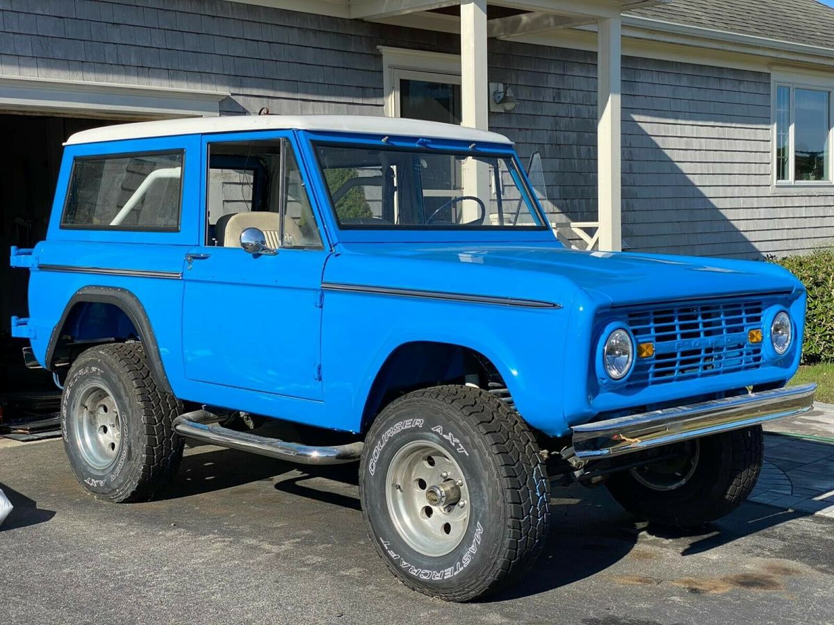 1967 Blue Ford Bronco Wagon