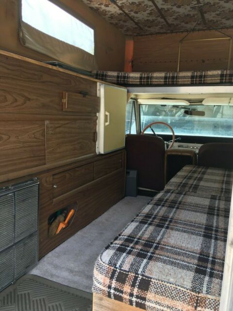 1967 Tan Ford Bronco 2 door bronco with camper shell