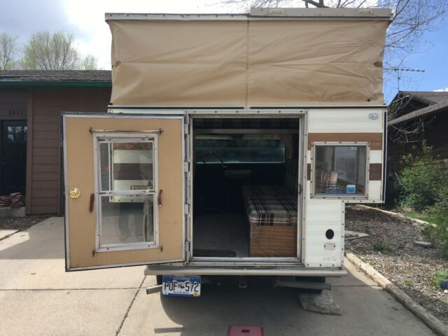 1967 Tan Ford Bronco 2 door bronco with camper shell