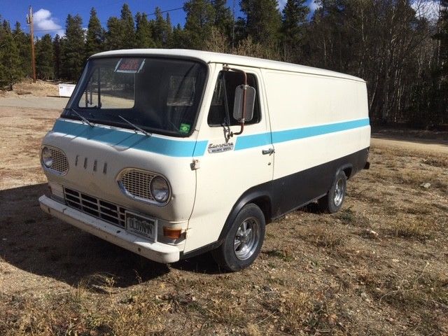 1967 White Ford E-Series Van cargo van