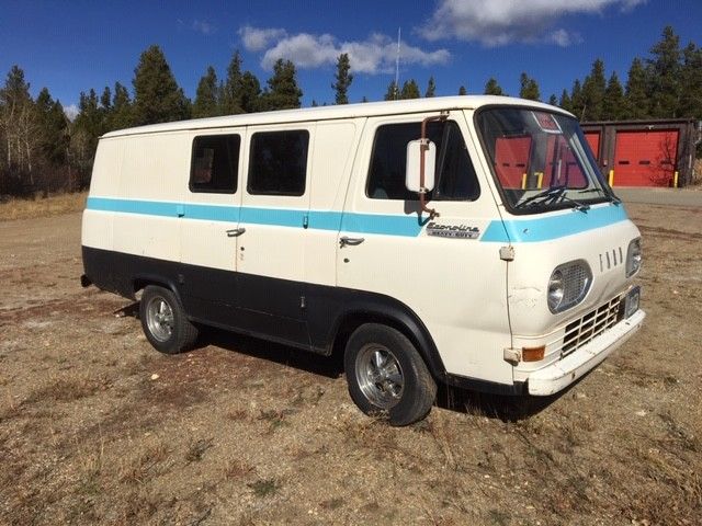 1967 White Ford E-Series Van cargo van