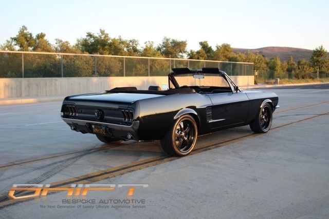 1967 Black Ford Mustang Convertible