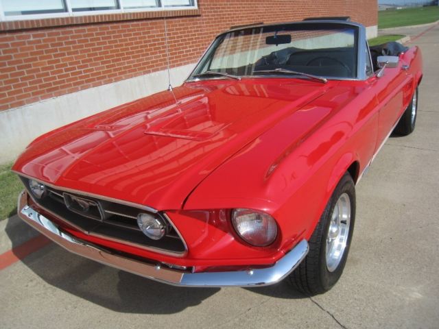 1967 Candyapple Red Ford Mustang Convertible