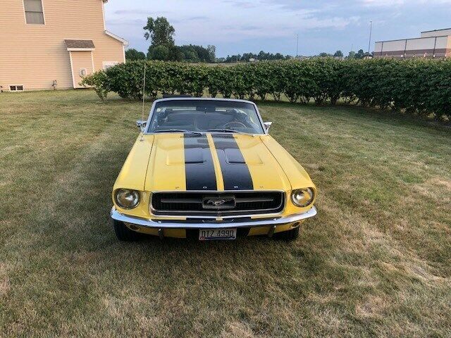 1967 Yellow Ford Mustang Convertible