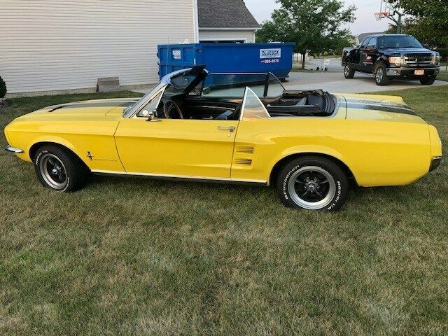 1967 Yellow Ford Mustang Convertible