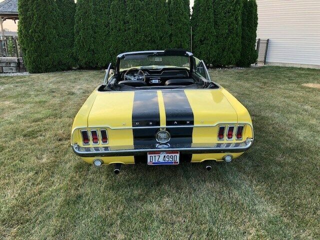 1967 Yellow Ford Mustang Convertible