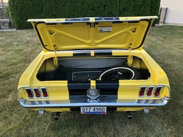 1967 Yellow Ford Mustang Convertible