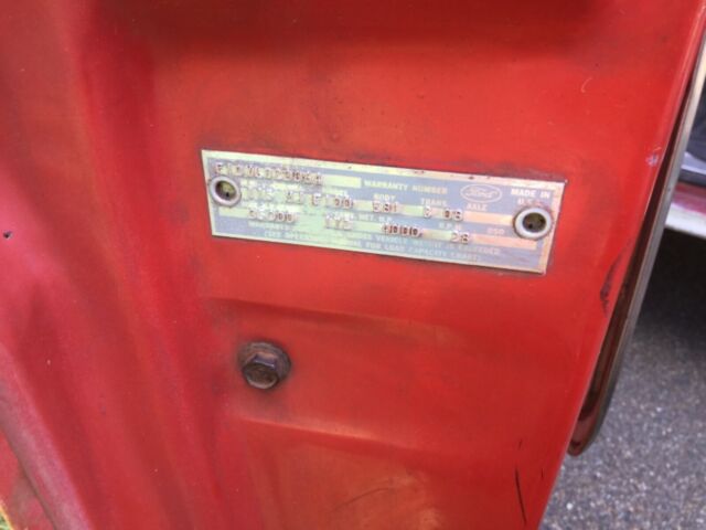 1967 Red Ford F-100 Standard Cab Pickup