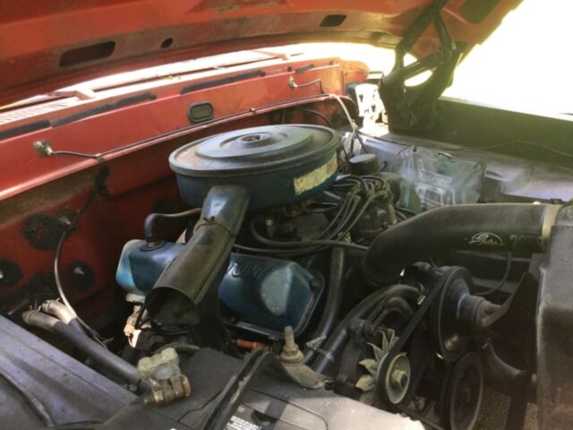 1967 Red Ford F-100 Standard Cab Pickup