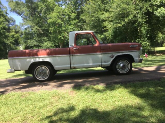 1967 Red Ford F-100 Standard Cab Pickup
