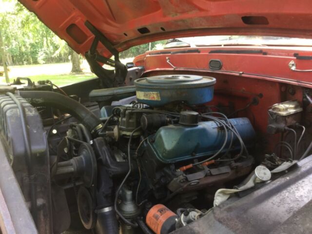 1967 Red Ford F-100 Standard Cab Pickup