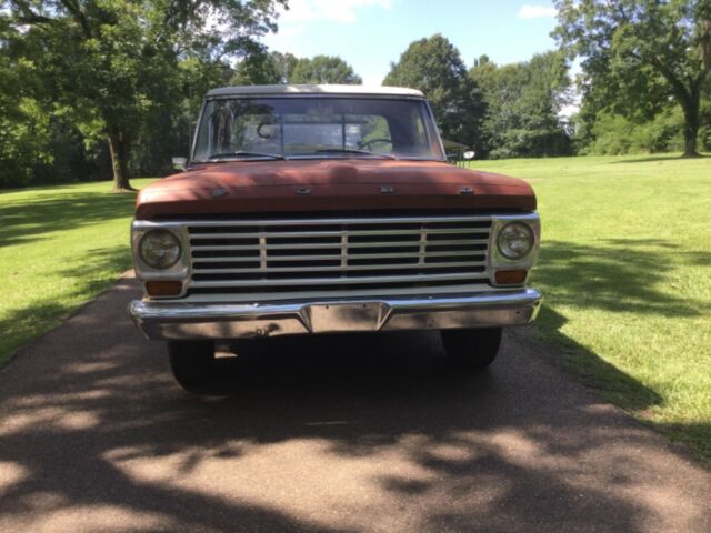 1967 Red Ford F-100 Standard Cab Pickup
