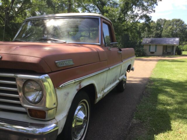 1967 Red Ford F-100 Standard Cab Pickup