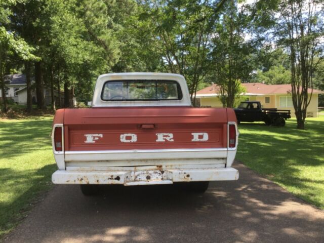 1967 Red Ford F-100 Standard Cab Pickup