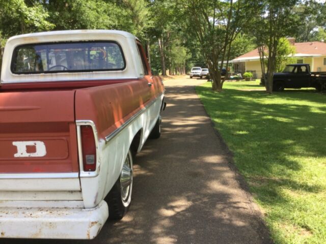 1967 Red Ford F-100 Standard Cab Pickup