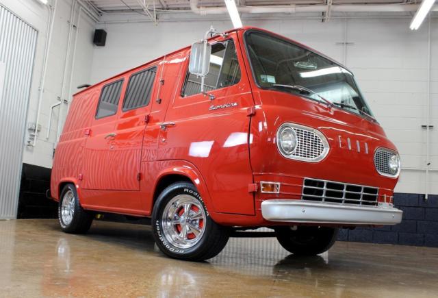 1967 Red Ford E-Series Van VIDEO, New Interior, MK1