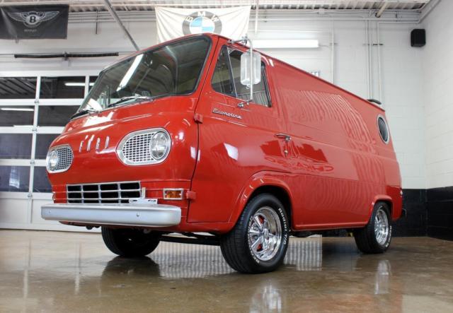 1967 Red Ford E-Series Van VIDEO, New Interior, MK1