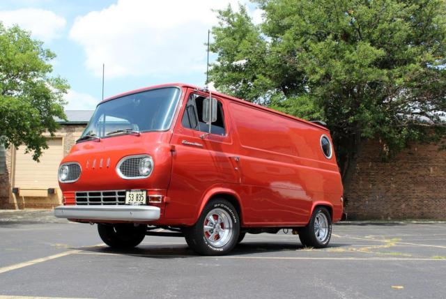 1967 Red Ford E-Series Van VIDEO, New Interior, MK1
