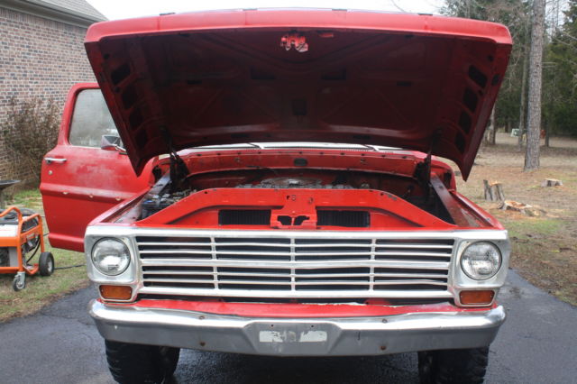 1967 Yellow Ford F-100 flat bed