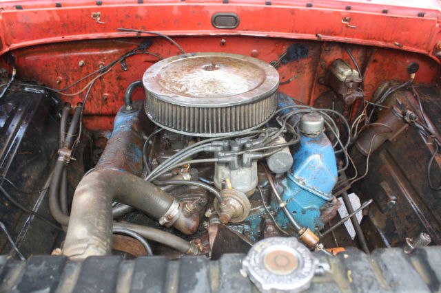 1967 Yellow Ford F-100 flat bed