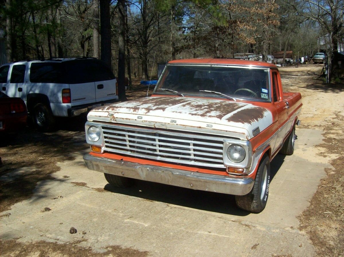 1967 Red Ford F-100 Standard Cab Pickup
