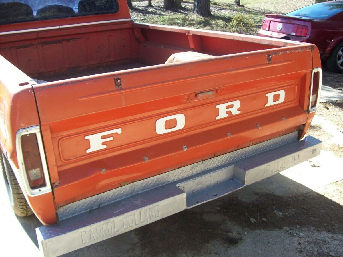 1967 Red Ford F-100 Standard Cab Pickup