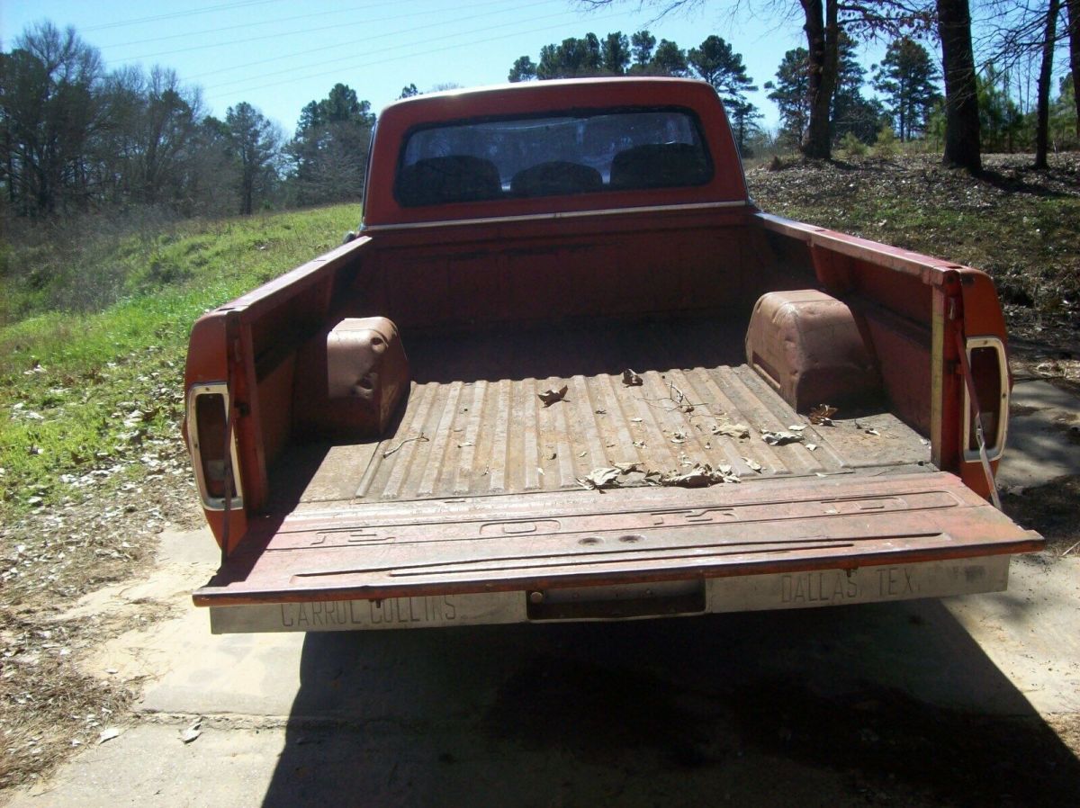 1967 Red Ford F-100 Standard Cab Pickup