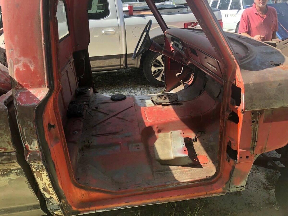 1967 Red Ford F-100 Standard Cab Pickup