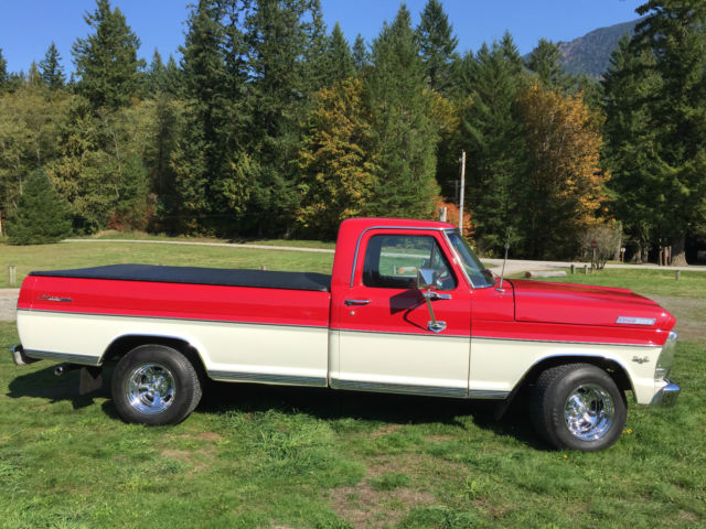 1967 Two Tone Red & White Ford F-100 Standard Cab Pickup