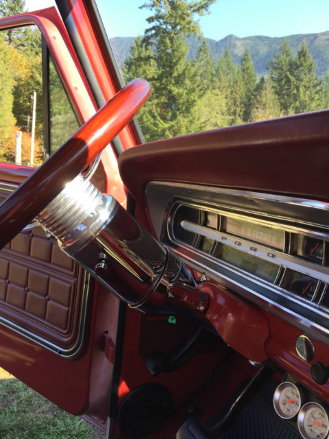 1967 Two Tone Red & White Ford F-100 Standard Cab Pickup