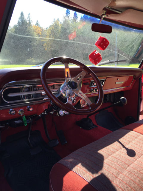 1967 Two Tone Red & White Ford F-100 Standard Cab Pickup