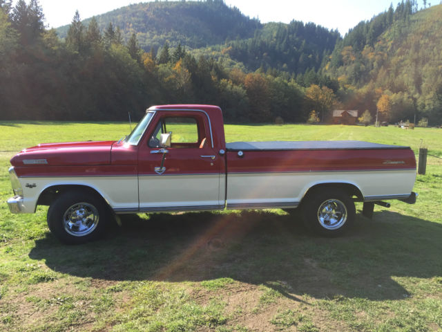 1967 Two Tone Red & White Ford F-100 Standard Cab Pickup
