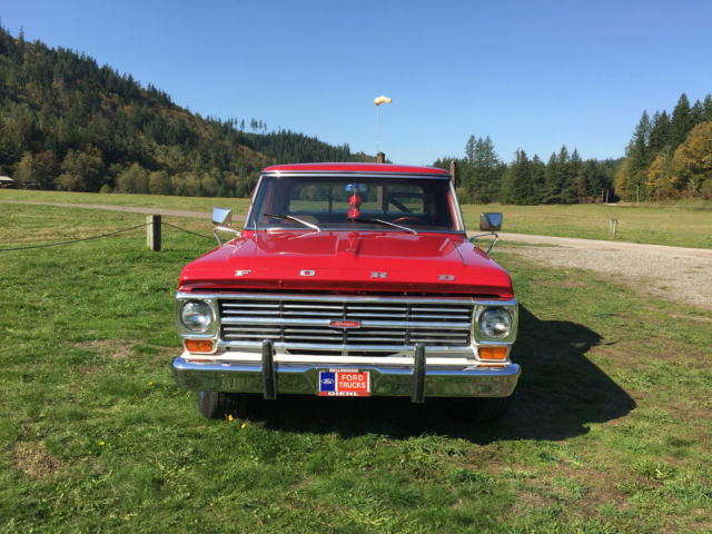 1967 Two Tone Red & White Ford F-100 Standard Cab Pickup