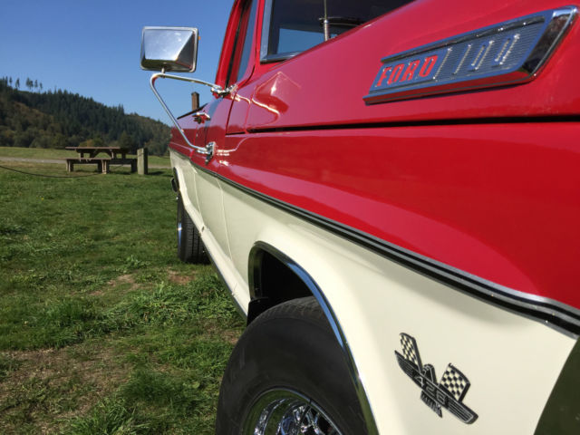 1967 Two Tone Red & White Ford F-100 Standard Cab Pickup