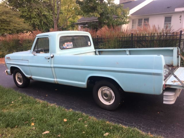1967 Red Ford F-100 Standard Cab Pickup