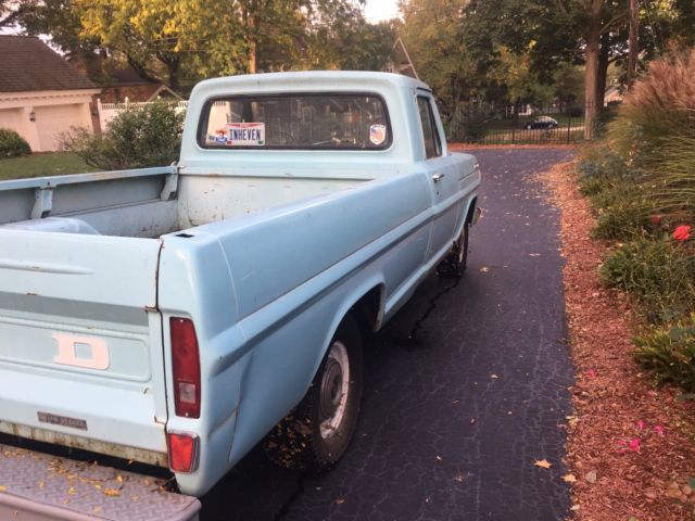 1967 Red Ford F-100 Standard Cab Pickup
