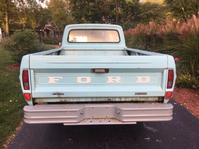 1967 Red Ford F-100 Standard Cab Pickup