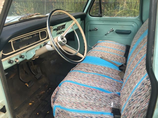 1967 Red Ford F-100 Standard Cab Pickup