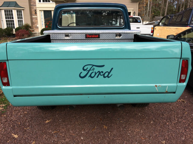 1967 Lunar Green (Medium Green) Ford F-100 Standard Cab Pickup