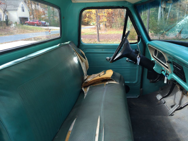 1967 Lunar Green (Medium Green) Ford F-100 Standard Cab Pickup