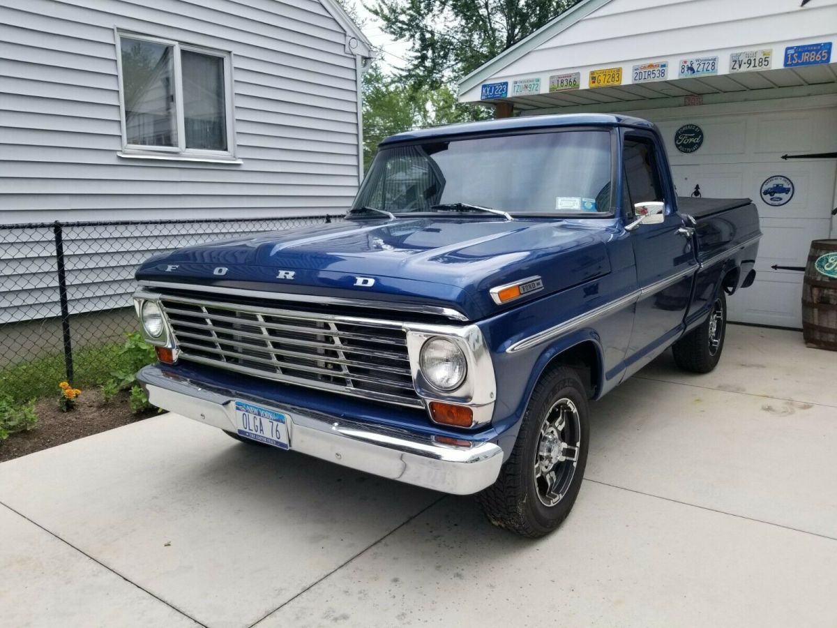 1967 Blue Ford F-100 Standard Cab Pickup