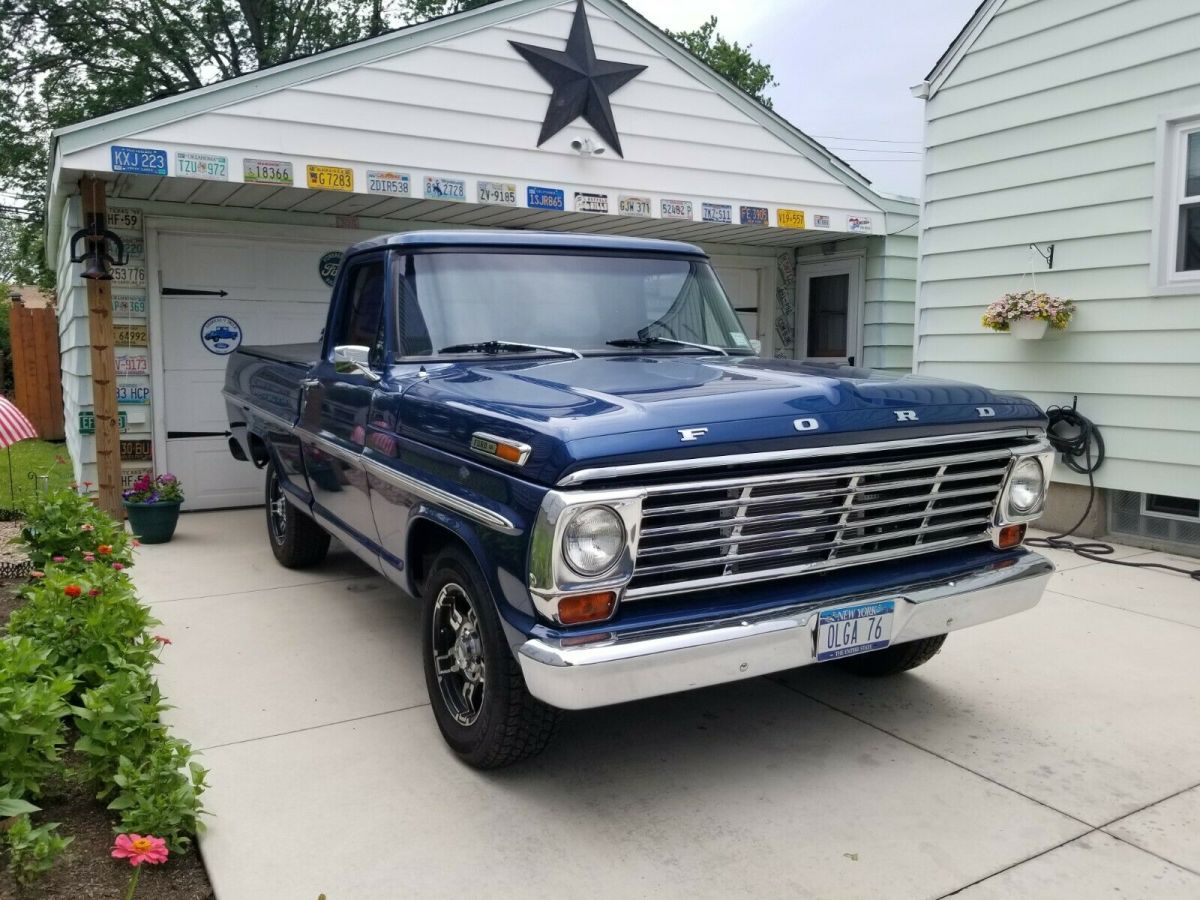 1967 Blue Ford F-100 Standard Cab Pickup