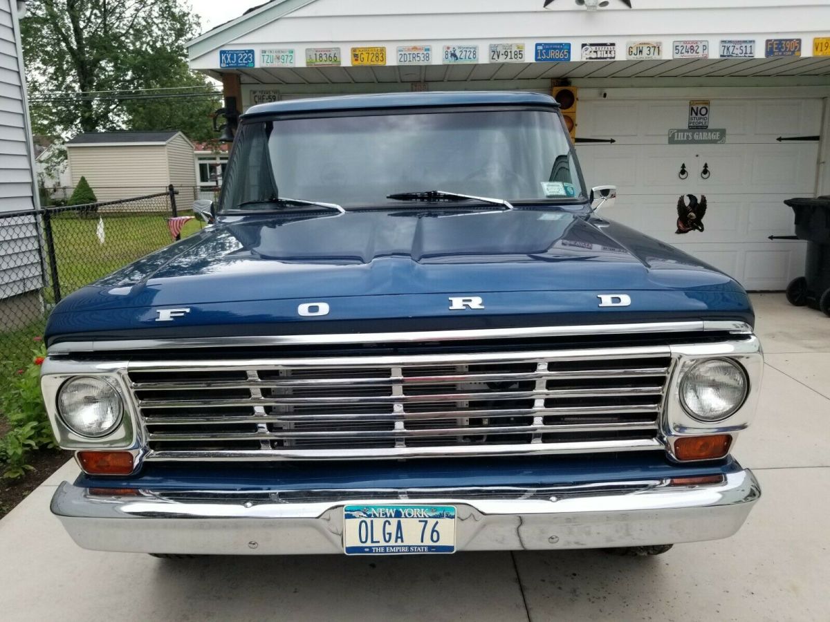 1967 Blue Ford F-100 Standard Cab Pickup